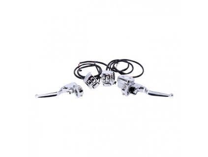 Handlebar control, switch & wiring kit. CAN-bus. Chrome