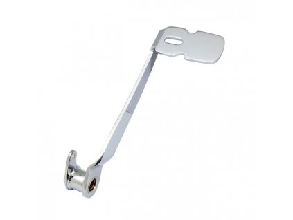 Brake pedal 2-1/4" extended. Chrome