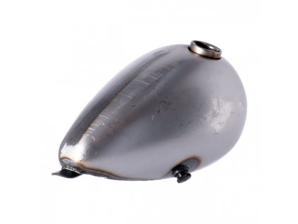 Axed gas tank, 2.2 gallon. Single gas cap