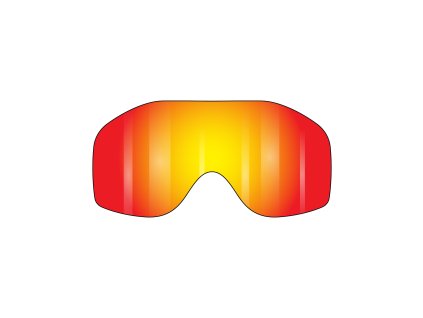 VZ Sizzle Spare Lexan Lens, Clear Chrome Orange