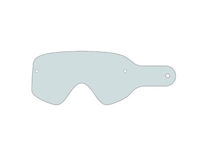 VZ Porkchop Standard Tear Offs, Clear 50 Pack
