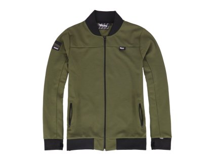 Mikina Roeg Frits track jacket army green