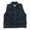 Vesta 13 1/2 Rain Splitter denim vest black