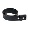 LEATHER BELT WITHOUT BUCKLE BLACK