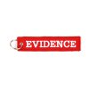 Evidence keychain red