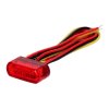 Fastline LED light, taillight with brake light. Red lens