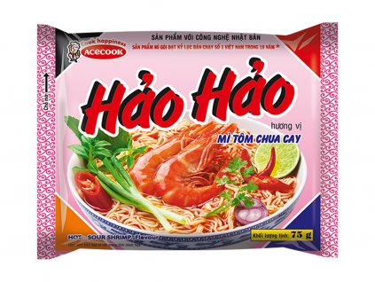 HaoHao nudle krevety 77g