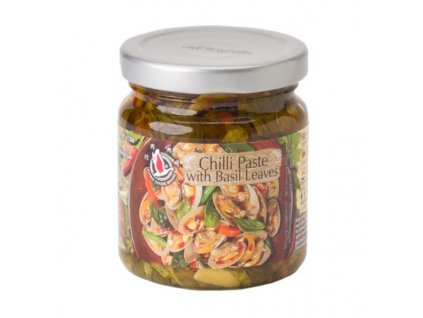 flying goose chilli pasta s bazalkovymi listy 180g