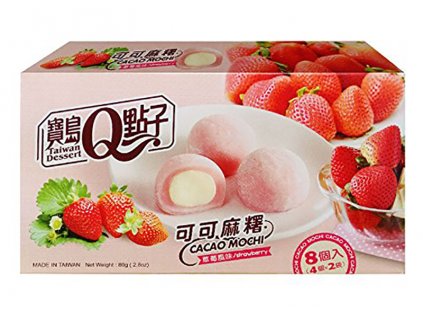 q mochi s prichuti kakao a jahody 80g