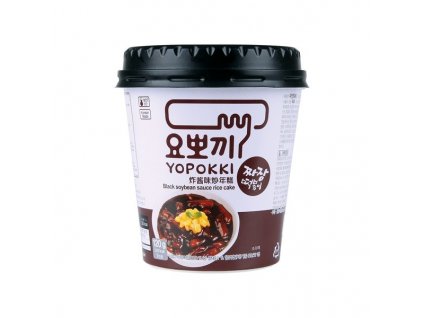 yopokki cup korejske ryzove kolacky s omackou z cernych fazoli 140g