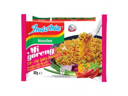 Indomie instantní smažené nudle pálivé 80g