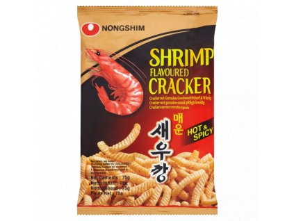 nong shim shrimp cracker hot 75g