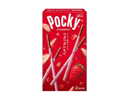 Glico Pocky japonské tyčinky Tsubu Strawberry 55g