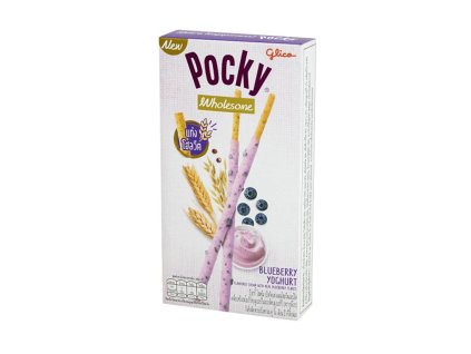 glico pocky boruvkovy jogurt tycinky 36g