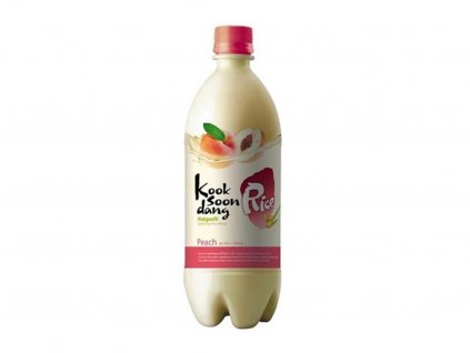 makgeolli makkoli tradicni korejske ryzove vino s broskvovou prichuti 4 750ml