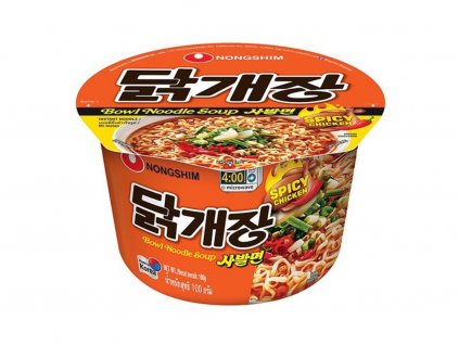 NongShim Bowl pálivé nudle kuřecí 100g