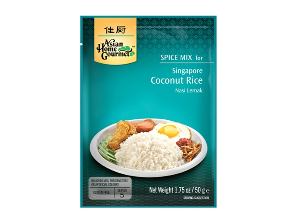 Nasi Lemak singapurská kokosová rýže Asian Home Gourmet 50g