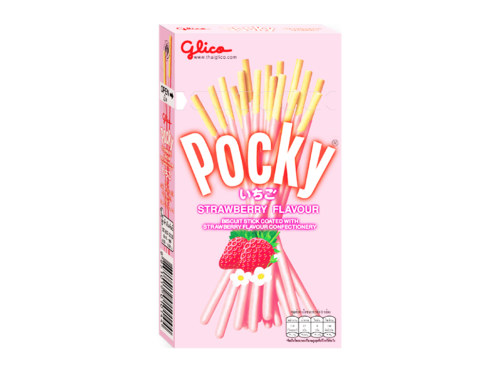 Glico Pocky jahodové tyčinky 45g