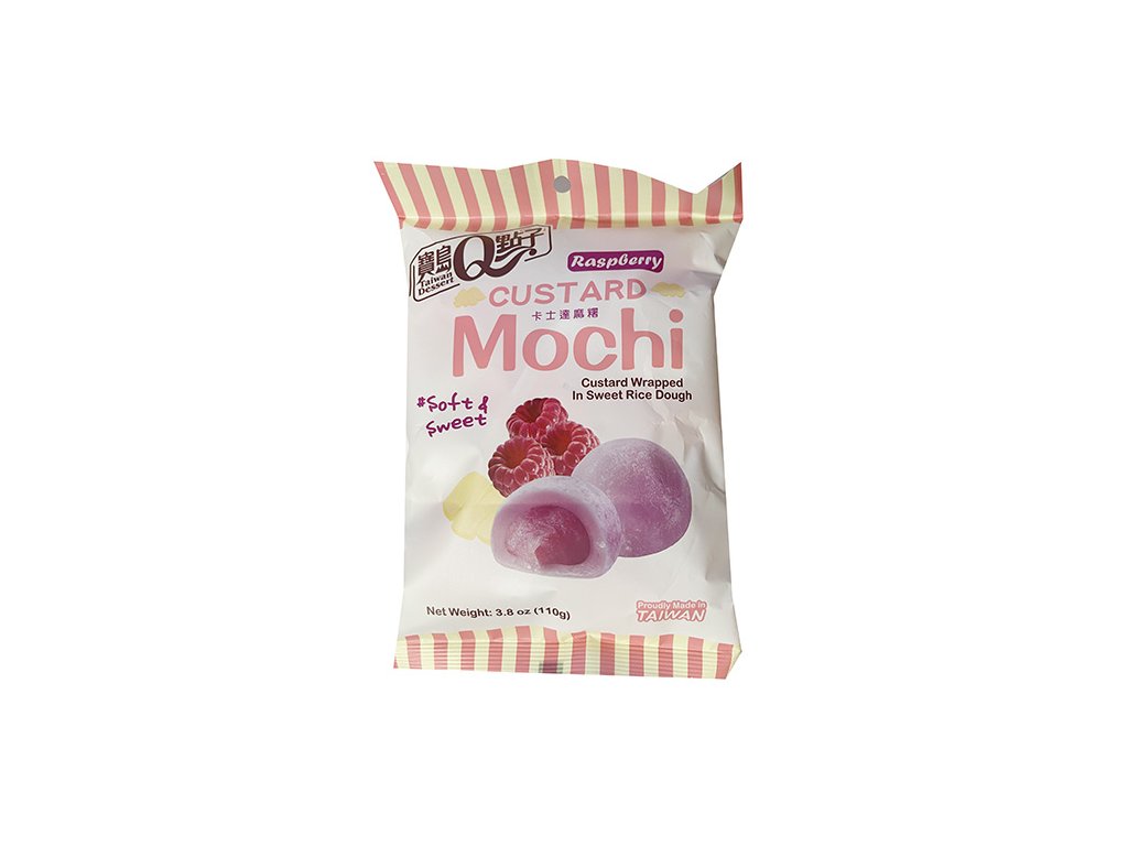 Levně Q Mochi Custard Raspberry Individuálně Balené 110g