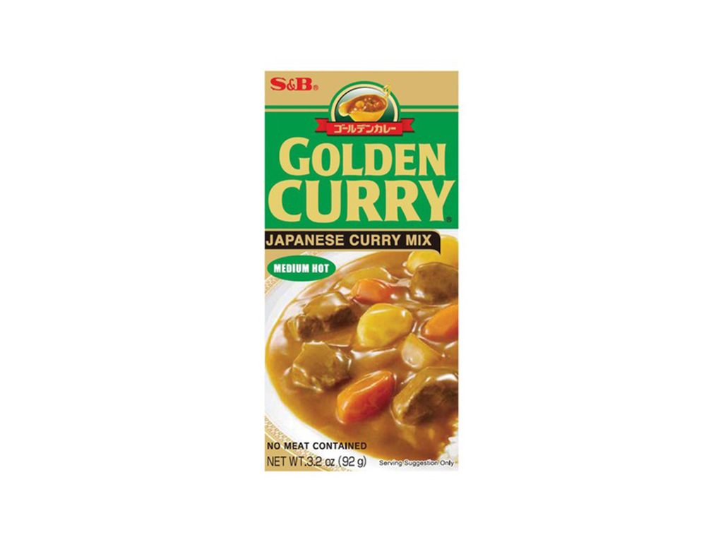 S&B Golden Curry Medium Hot japonské kari jemně pálivé 92g