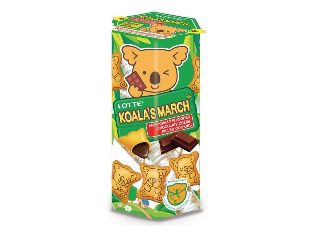 Levně Lotte Koalas March sušenky s čokoládou 37g