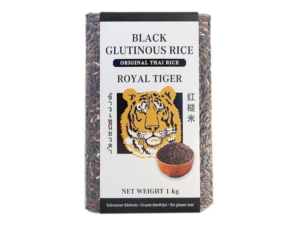 Levně Royal Tiger lepkavá rýže černá 1kg
