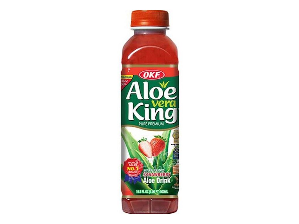 Levně OKF King Aloe Vera Jahoda 500ml