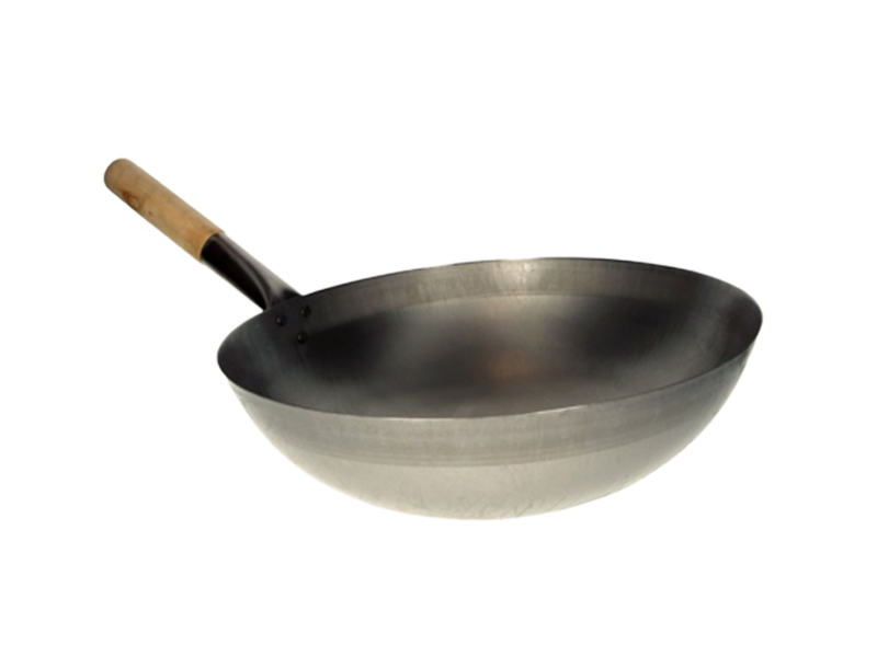 Levně Pánev wok ocelová - kulaté dno 33cm