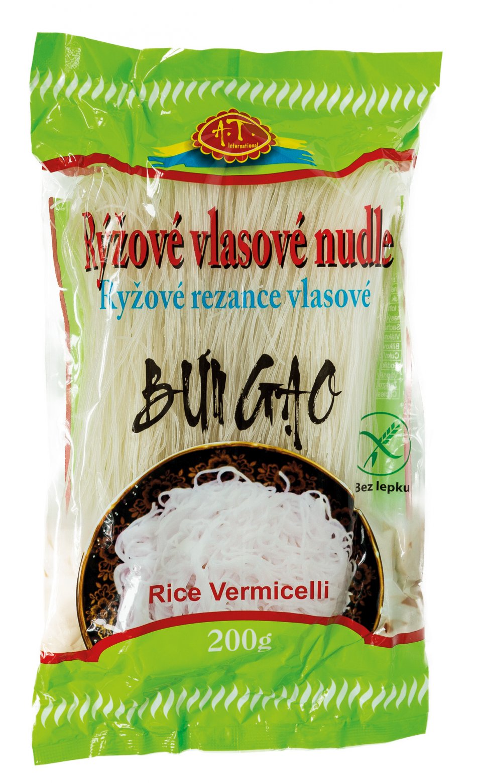 Levně AT nudle rýžové vlasové 200g