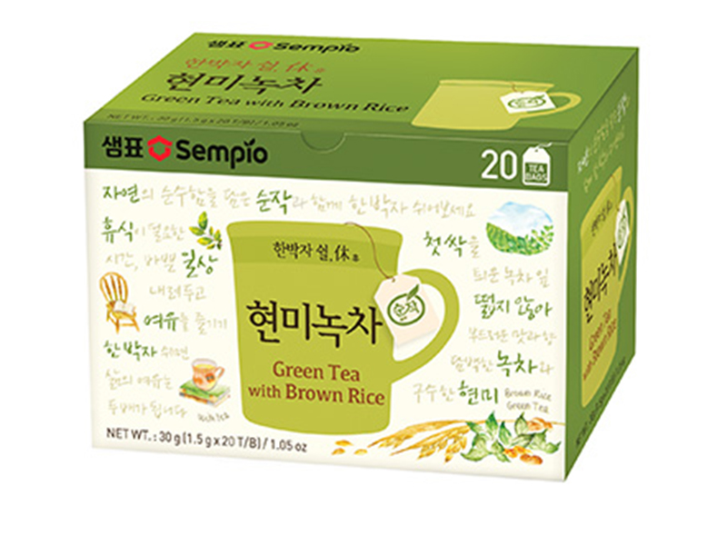 Levně Sempio korejský zelený čaj s hnědou rýži 30g (20x1,5g)