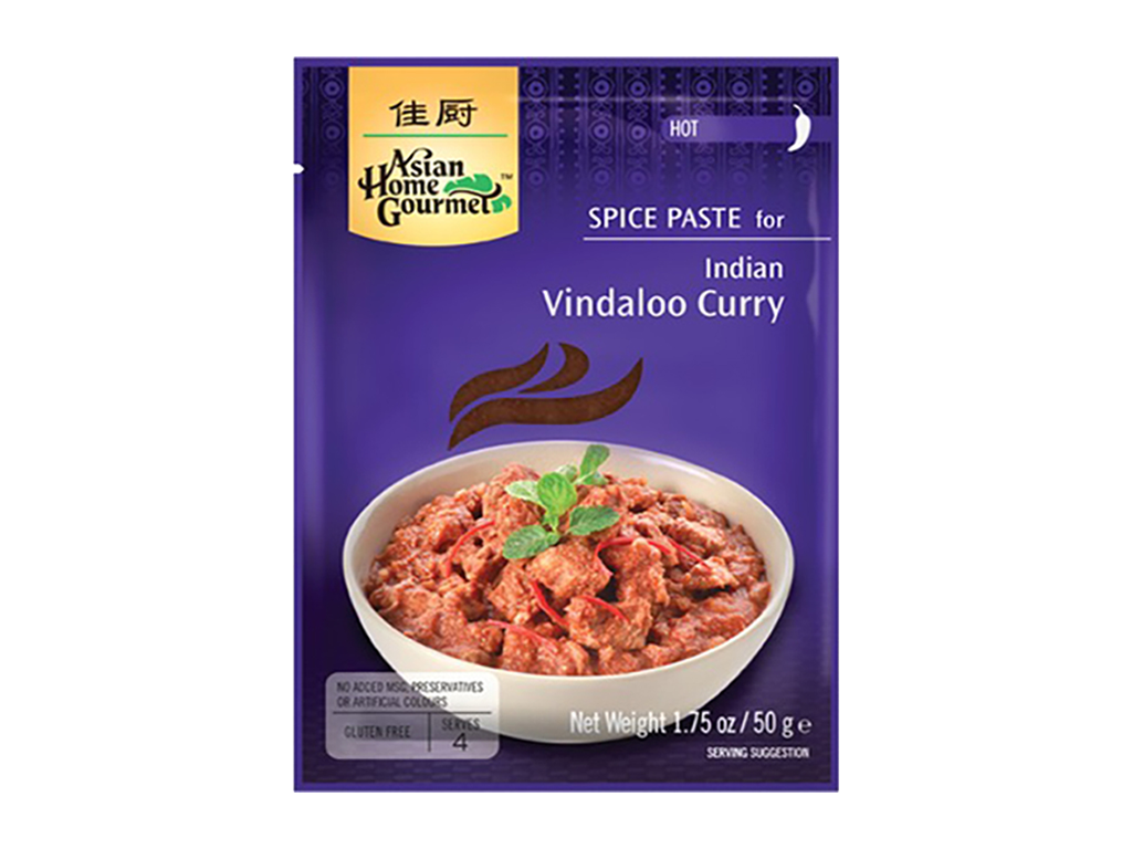 Indické kari Vindaloo pasta Asian Home Gourmet 50g