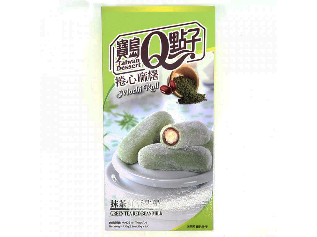 Q Mochi rolka s Matcha a červenou fazolí 150g