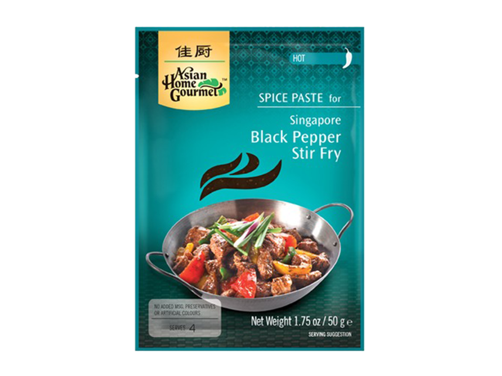 Singapore Black Pepper Styr-Fry Asian Home Gourmet 50g