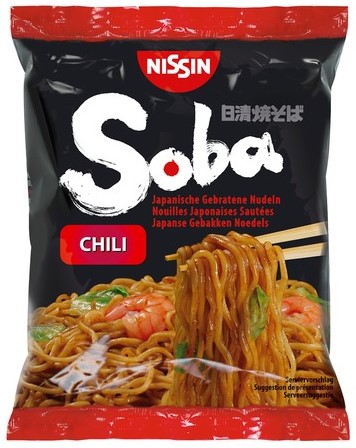 Levně Nissin instantní nudlová polévka Soba chilli 110g