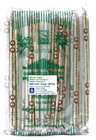 Levně Bambusové hůlky jednorázové 22,5cm balení 100 párů/bal