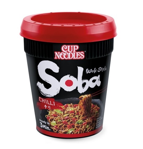 Nissin Cup instantní nudlová polévka Soba chilli 92g