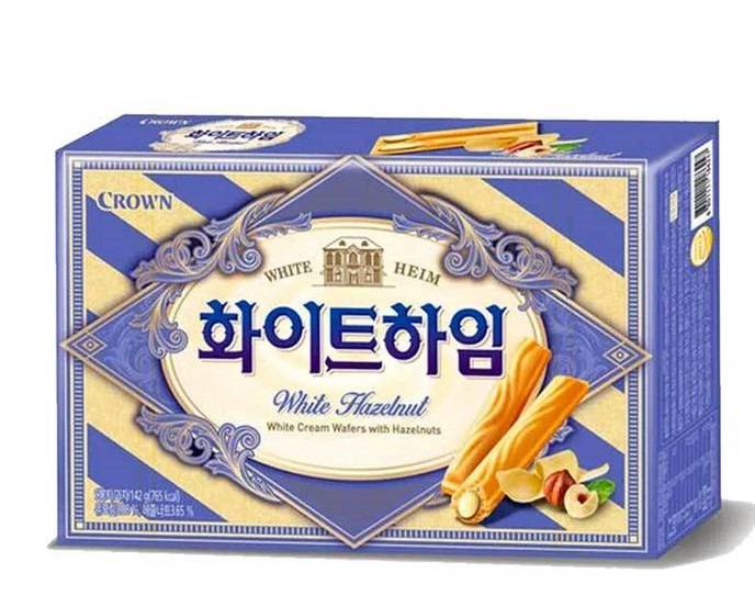 Crown White Heim korejské oplatky s lískooříškovým krémem 47g