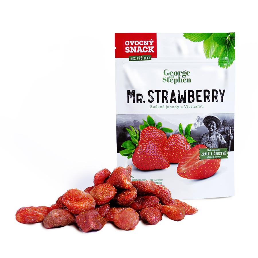 Levně Mr. Vietnam Mr. Strawberry sušené jahody 40g