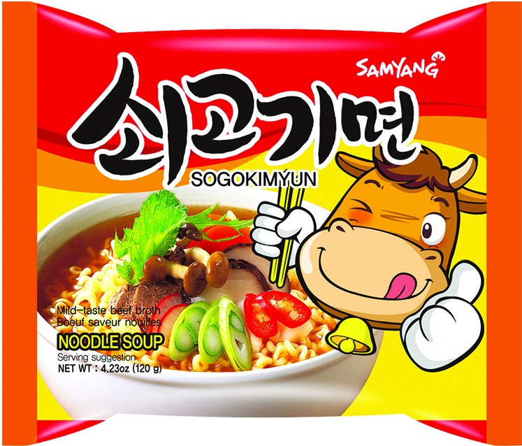 Samyang instantní nudlová polévka s hovězí příchutí Sogoki 120g