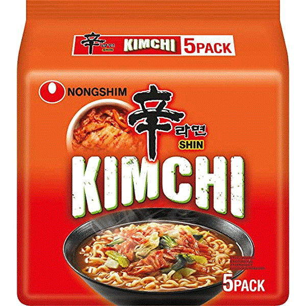 Levně Nong Shim NongShim Kimchi Ramen Family Pack 600g (5x120g)