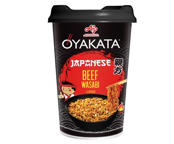 Oyakata Cup instantní polévka japonské hovězí s wasabi 93g