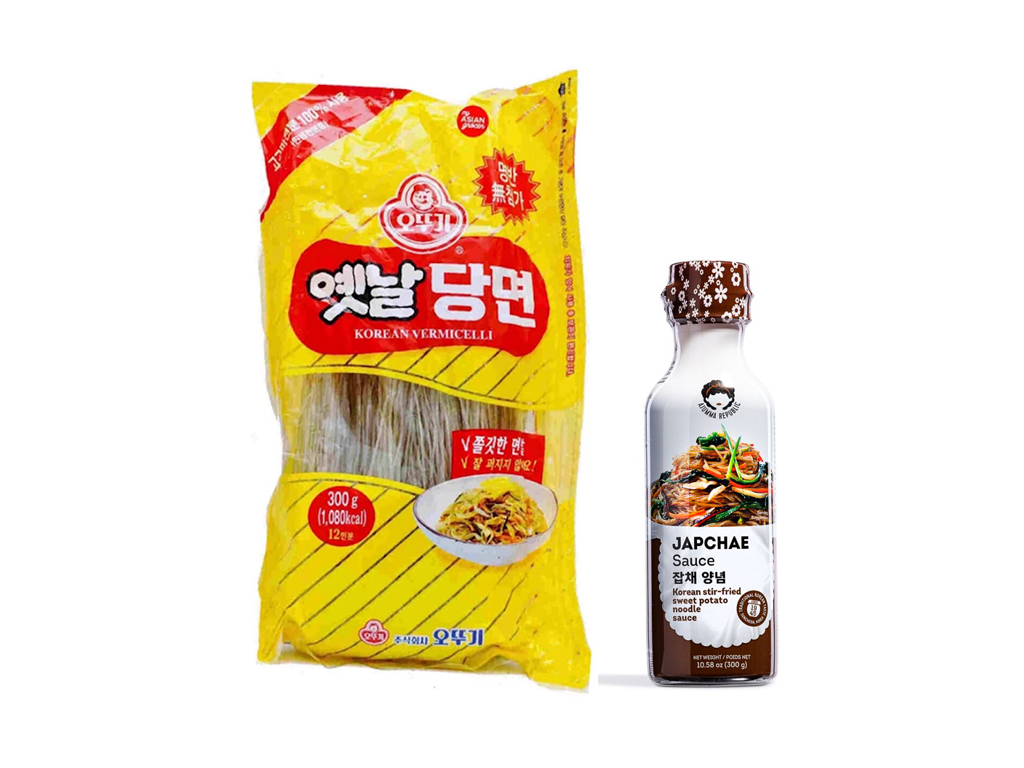 Sada na přípravu korejské skleněné nudle Japchae