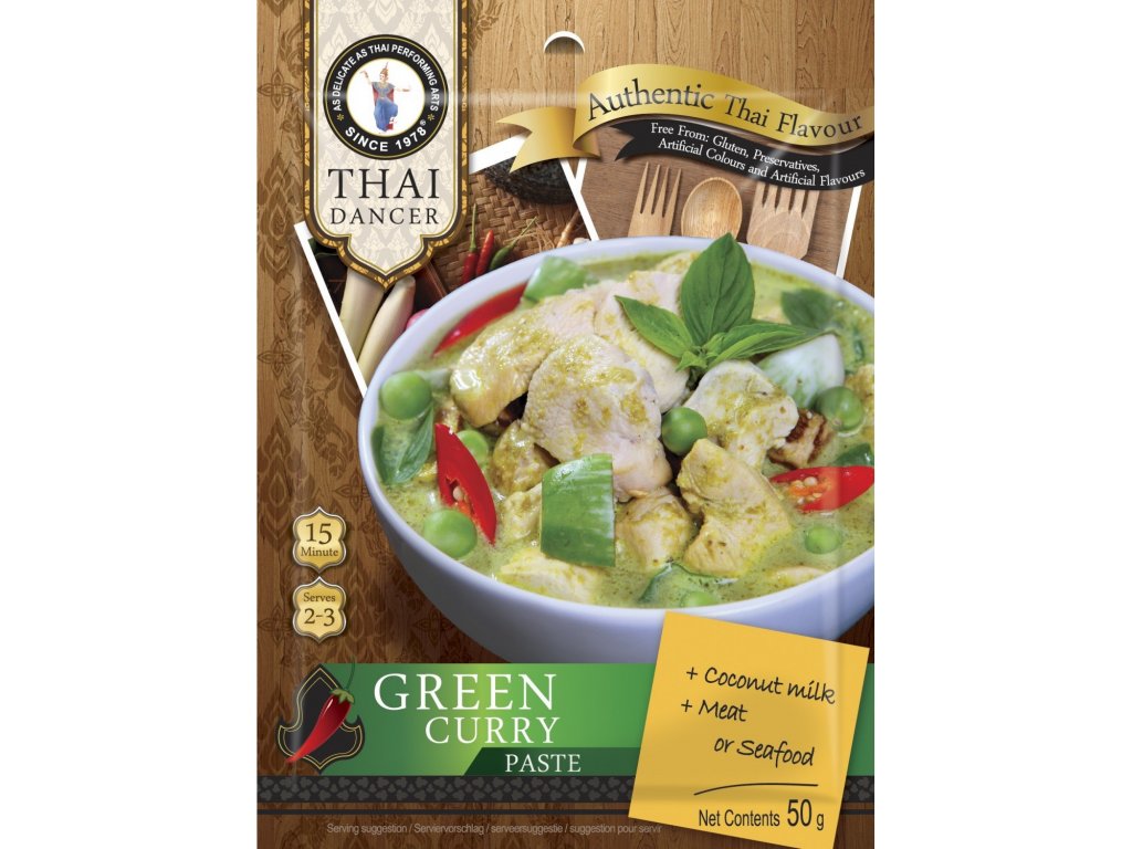 Thai Dancer kari pasta zelená 50g