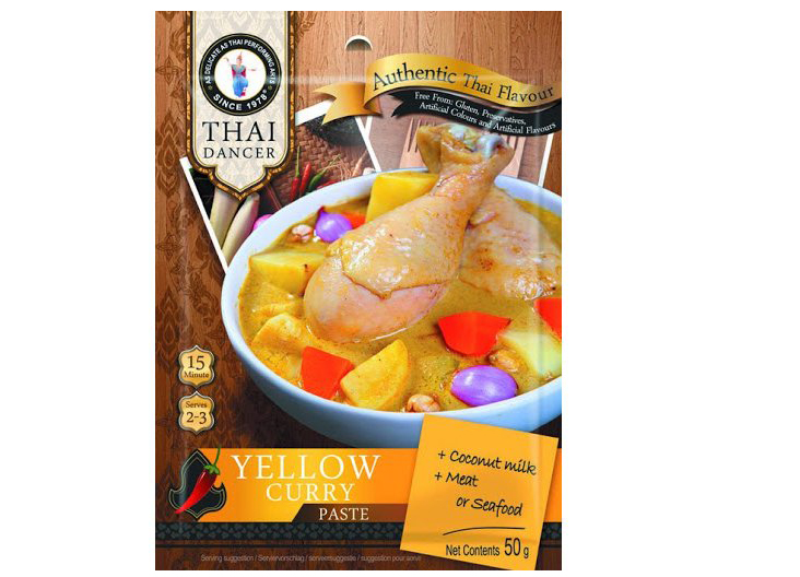 Levně Thai Dancer kari pasta žlutá 50g