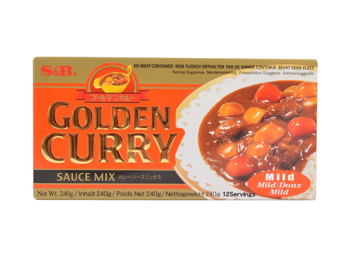 S&B Golden Curry Mild japonské jemné kari 220g