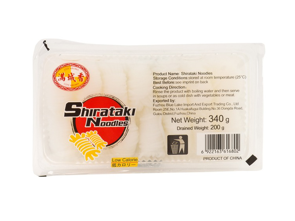 City Aroma Shirataki Konjak nudle original uzel 340g