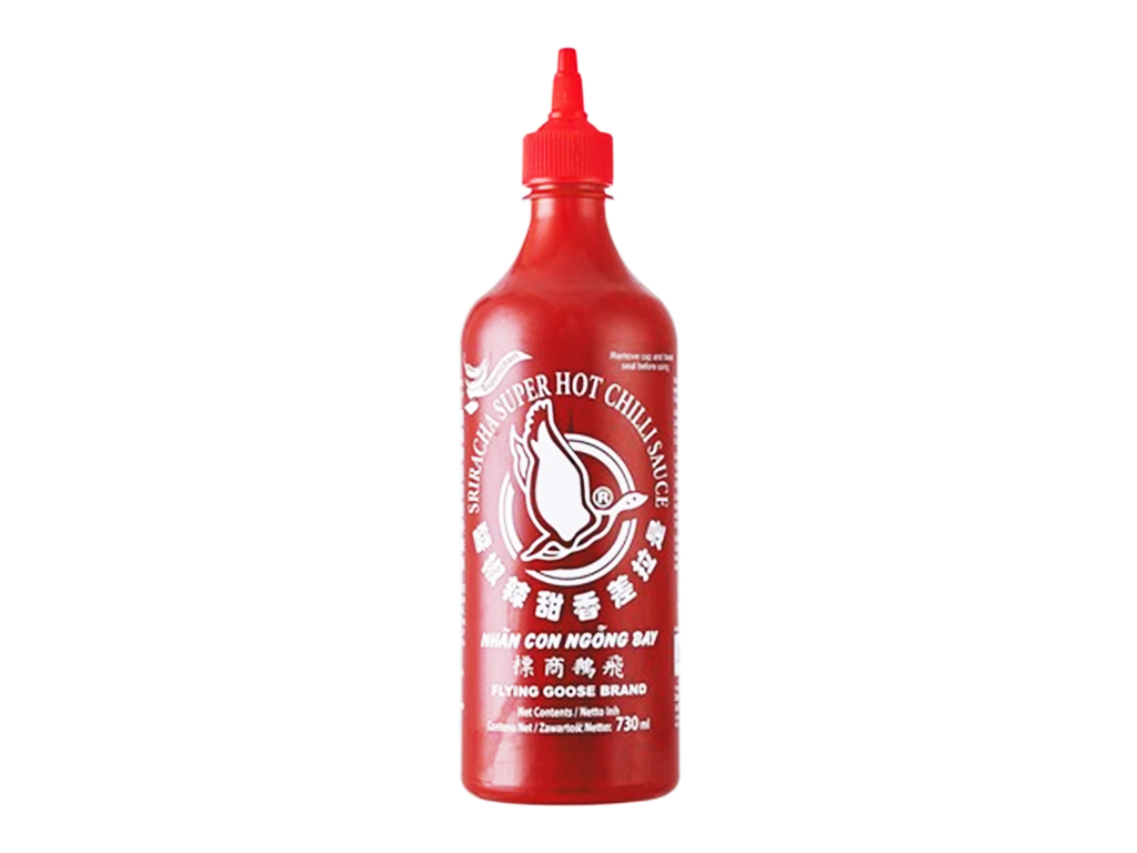 Flying Goose Sriracha chilli omáčka extra pálivá Flying Foose 730 ml