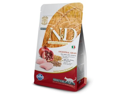 N&D Cat LG Adult Chicken, Spelt, Oats & Pomegranate 5kg