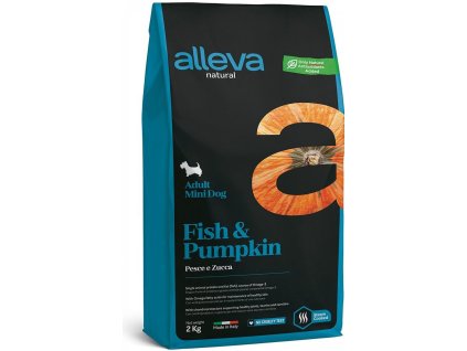 Alleva Natural Dog Adult Mini Fish & Pumpkin 2kg
