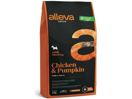 Alleva Natural Dog Adult Mini Chicken & Pumpkin 2kg